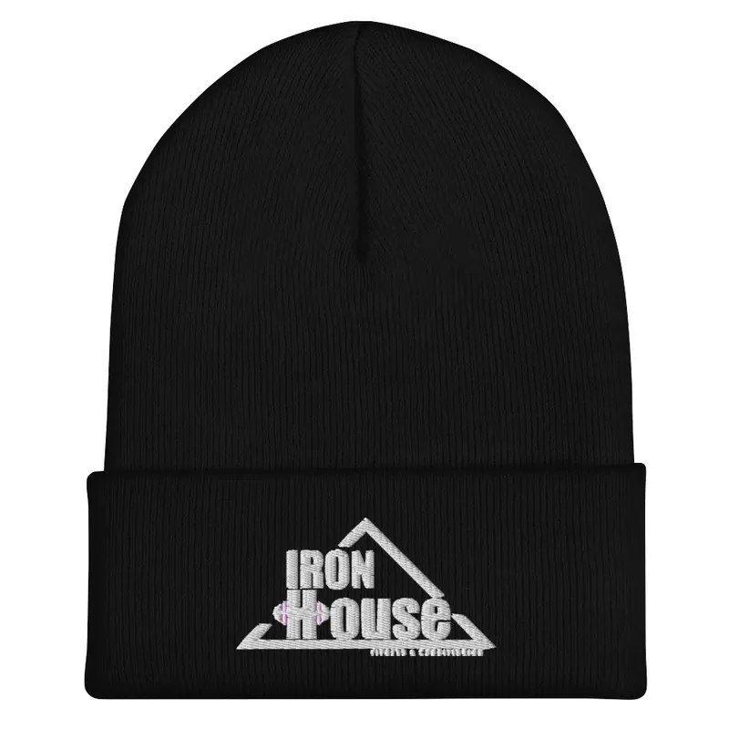 Beanie - Iron House Logo (white)