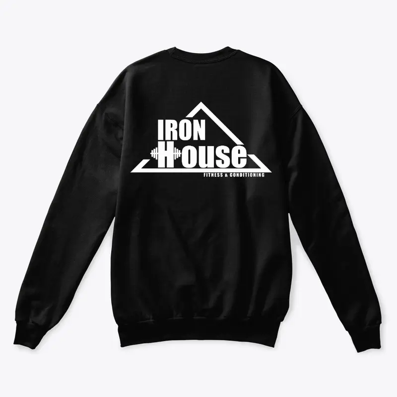 Iron House Logo (front & back - white)