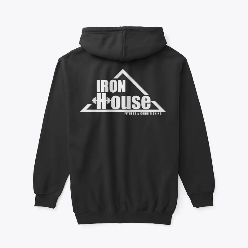 Iron House Logo (front & back - white)